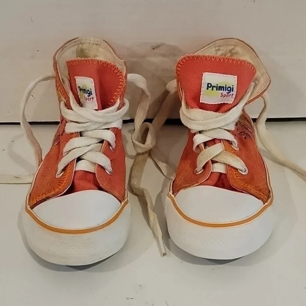 PRIMIGI SPORT‎ HIGH TOP EMBROIDERED SNEAKERS (sz US 12 EURO 29)